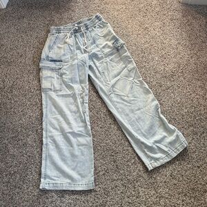 Aerie Light Blue Cargo Pants